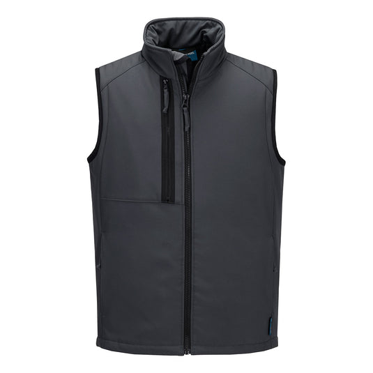 CD877 - Bodywarmer softshell WX2 Eco (2 couches), Gris Métal