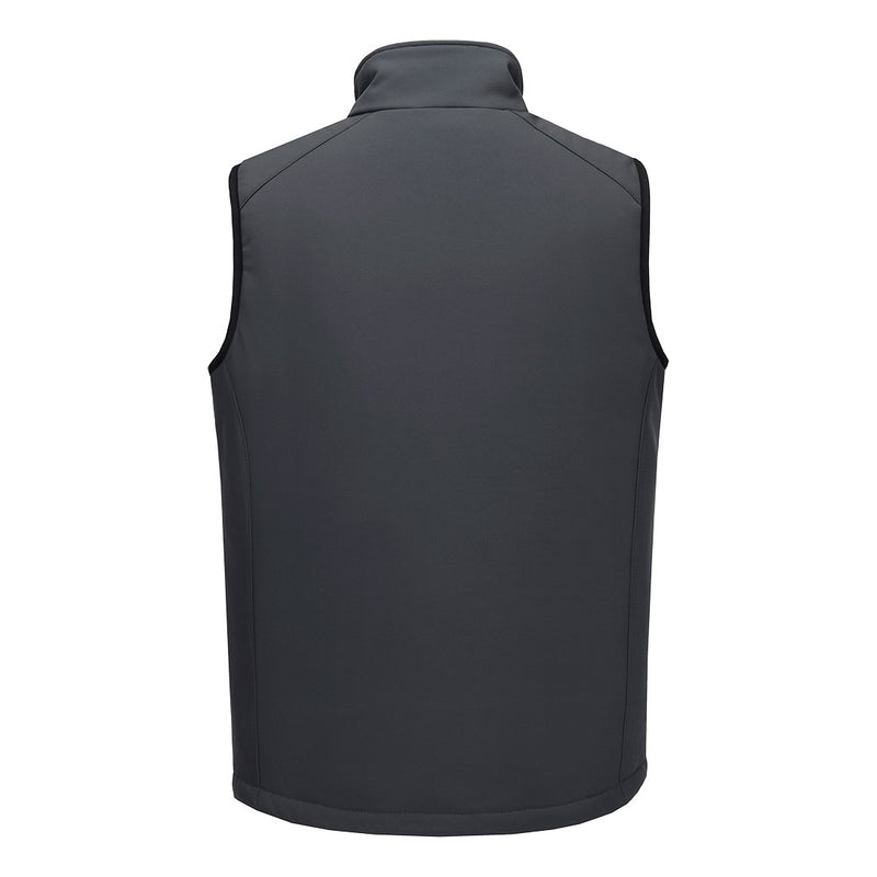 Chargez l'image dans la visionneuse de la galerie, CD877 - Bodywarmer softshell WX2 Eco (2 couches), Gris Métal, vue de dos # Couleur_Gris Métal
