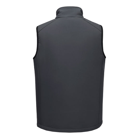 CD877 - Bodywarmer softshell WX2 Eco (2 couches), Gris Métal, vue de dos