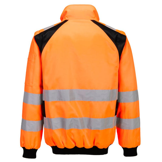 CD898 - Bombers 2 en 1 WX2, Orange/Noir, vue de dos