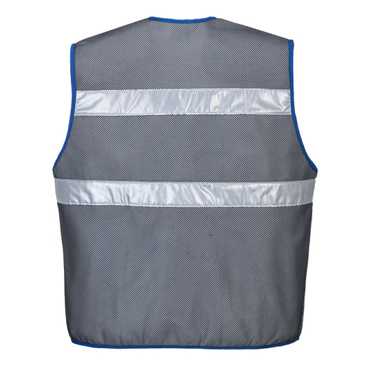 CV01 - Iona Gilet Executive, Gris, vue de dos 