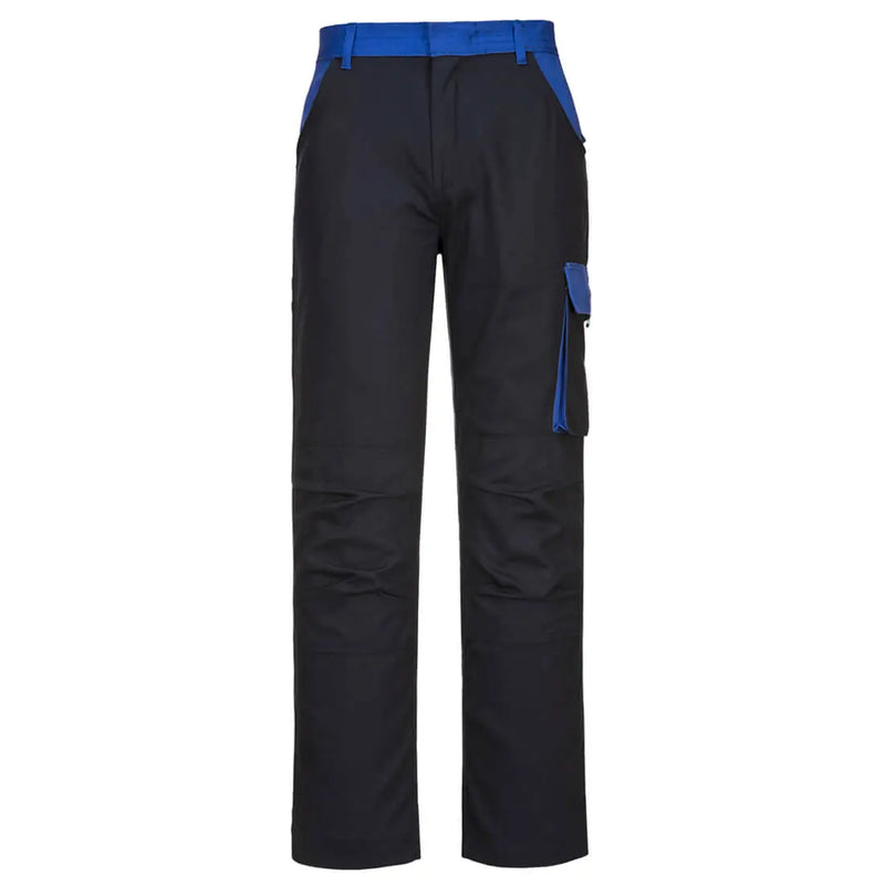 Chargez l'image dans la visionneuse de la galerie, Pantalon de travail coton Poznan CW11 - détail poches genouillères et ceinture

