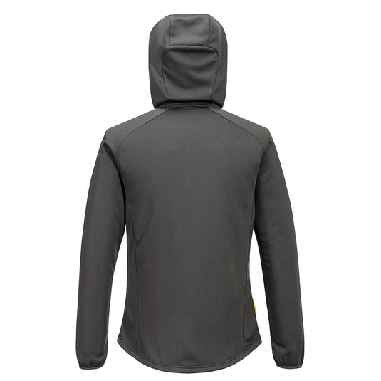 DX417 - Sweat doublé micro-polaire DX4, Gris Métal, vue de dos