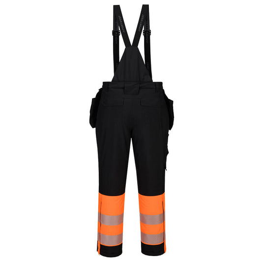 DX437 - Cotte à bretelles DX4 HV Classe 1, Orange/Noir, vue de dos