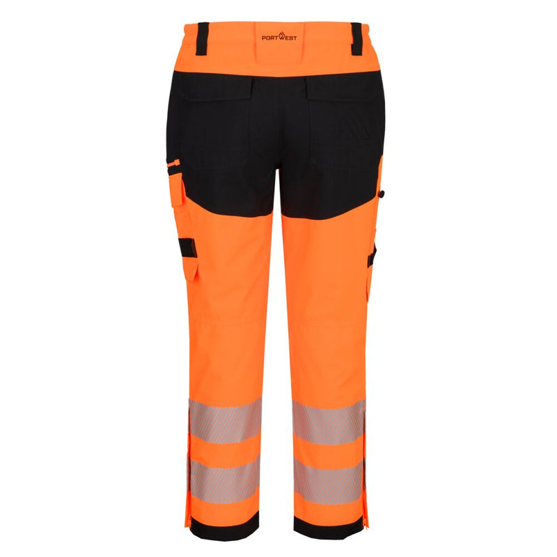Chargez l'image dans la visionneuse de la galerie, DX448 - Pantalon de pluie DX4 HV, Orange/Noir, vue de dos # Couleur_Orange/Noir
