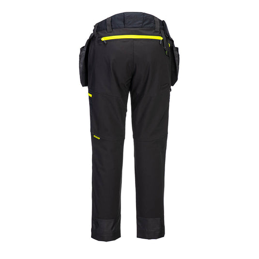 DX450 - Pantalon softshell DX4 holsters amovibles, Noir, vue de dos 