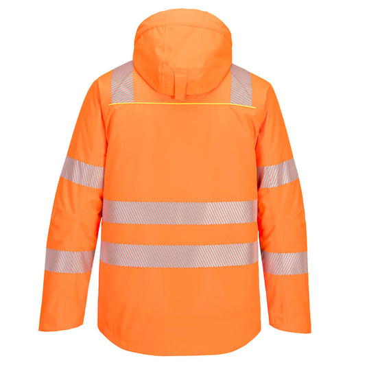 DX461 - Parka HV DX4, Orange/Noir, vue de dos