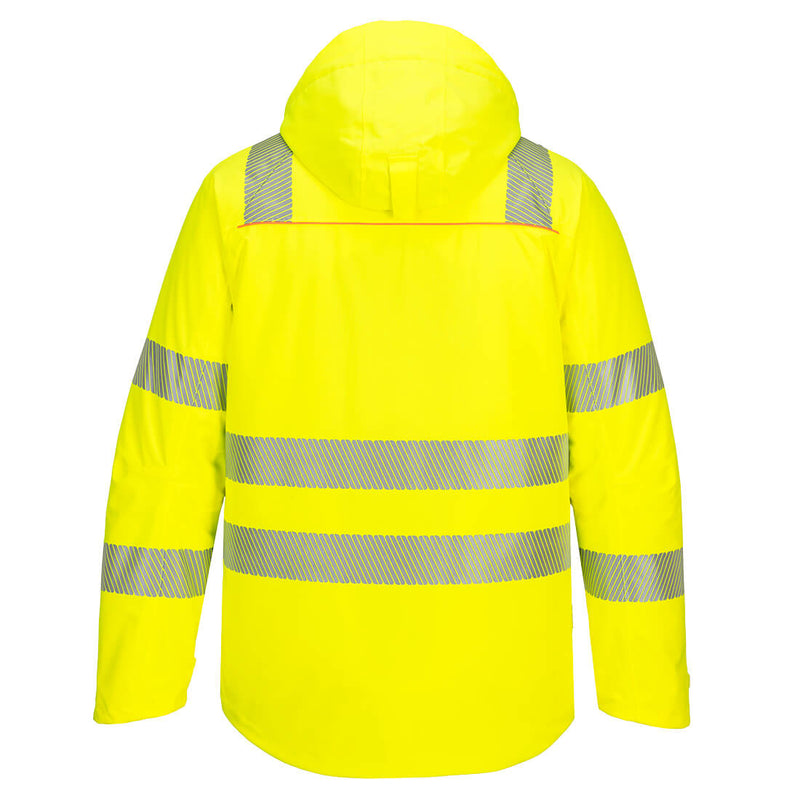 Chargez l'image dans la visionneuse de la galerie, DX461 - Parka HV DX4, Jaune/Noir, vue de dos # Couleur_Jaune/Noir

