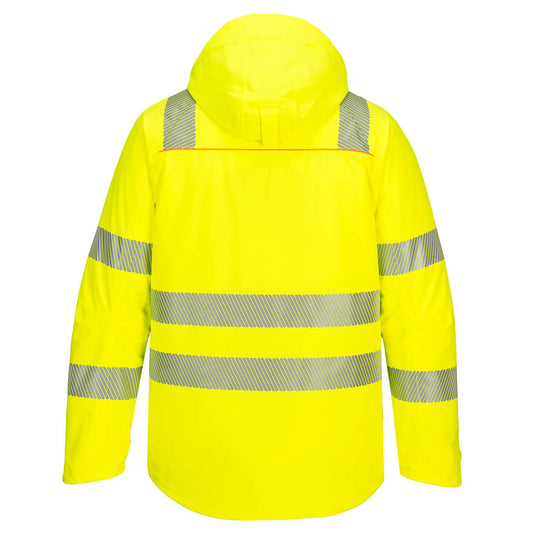 DX461 - Parka HV DX4, Jaune/Noir, vue de dos