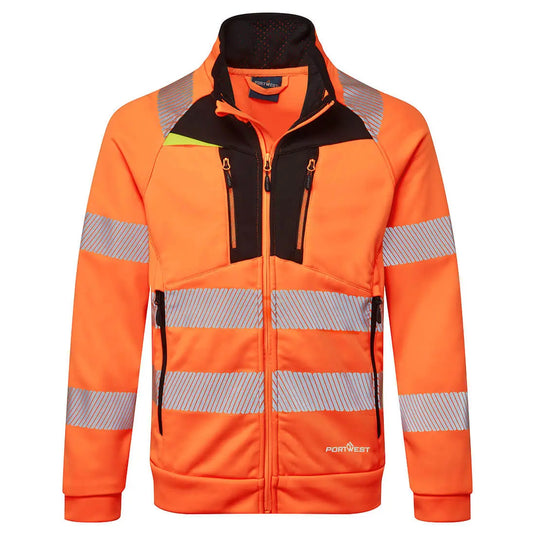 DX477 - Sweat zippé à col cheminée DX4 Hi-Vis Epi-Protect