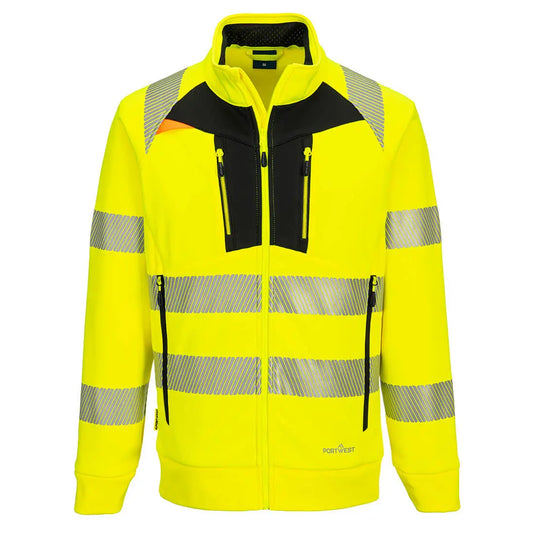 DX477 - Sweat zippé à col cheminée DX4 Hi-Vis Epi-Protect