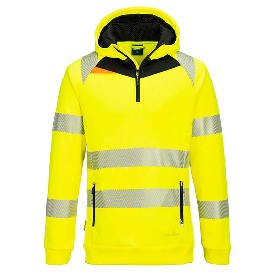 DX482 - DX4 Hi-Vis 1/4 Zip Hoodie Epi-Protect