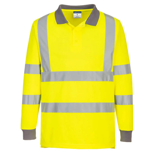 Polo Haute Visibilité EC11 - signalisation professionnelle manches longues