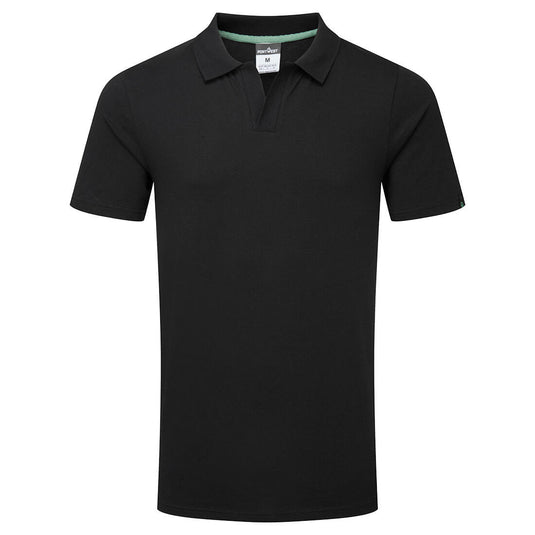 EC210 - Polo en coton biologique recyclable, Noir 