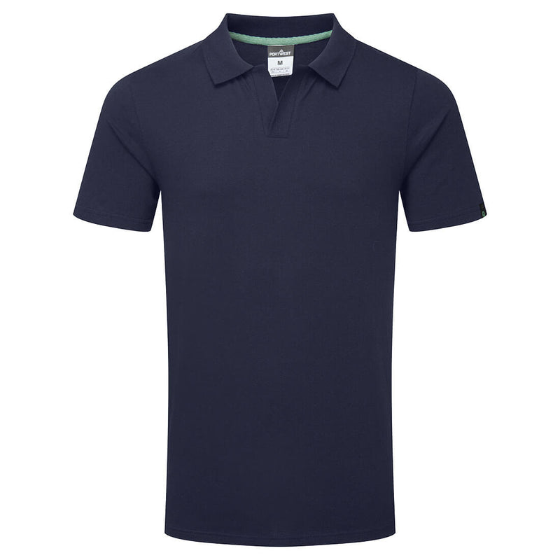 Chargez l'image dans la visionneuse de la galerie, EC210 - Polo en coton biologique recyclable, Marine # Couleur_Marine
