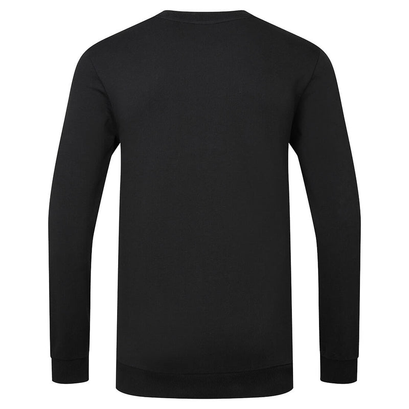 Chargez l'image dans la visionneuse de la galerie, EC300 - Sweat en coton bio recyclable, Noir, vue de dos # Couleur_Noir
