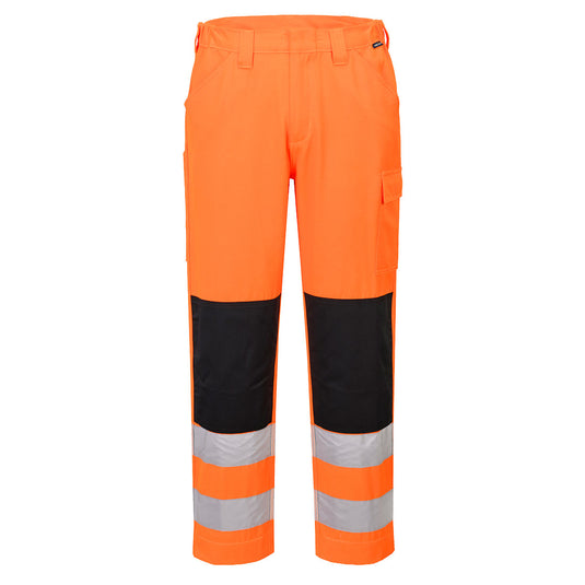 ES046 - ES1 Essential Pantalon de Travail Haute Visibilité, Orange Short