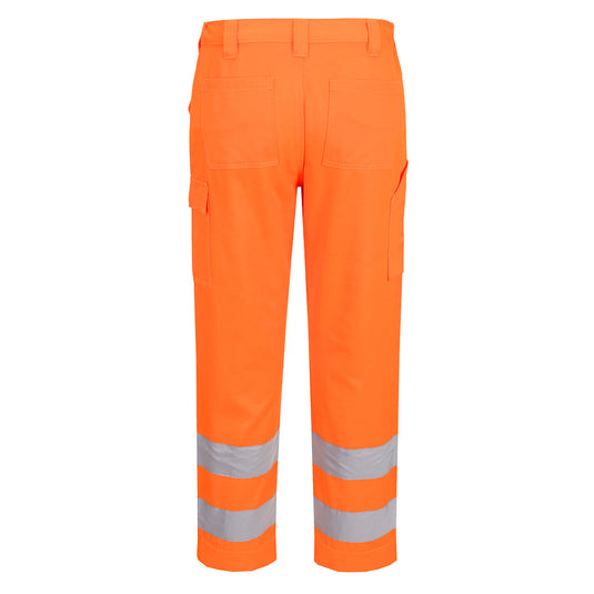 ES046 - ES1 Essential Pantalon de Travail Haute Visibilité, Orange Short, vue de dos