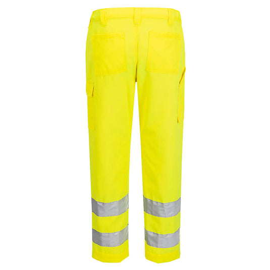 ES046 - ES1 Essential Pantalon de Travail Haute Visibilité, Jaune, vue de dos