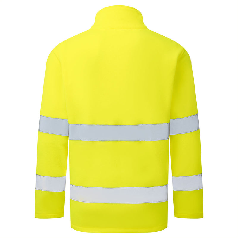 Chargez l'image dans la visionneuse de la galerie, ES250 - ES1 Essential Polaire Haute Visibilité, Jaune, vue de dos # Couleur_Jaune
