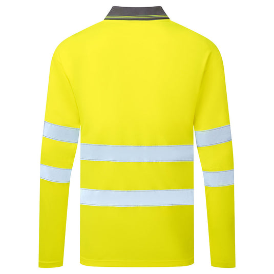 ES277 - ES1 Essential Polo Haute Visibilité M/L, Jaune, vue de dos