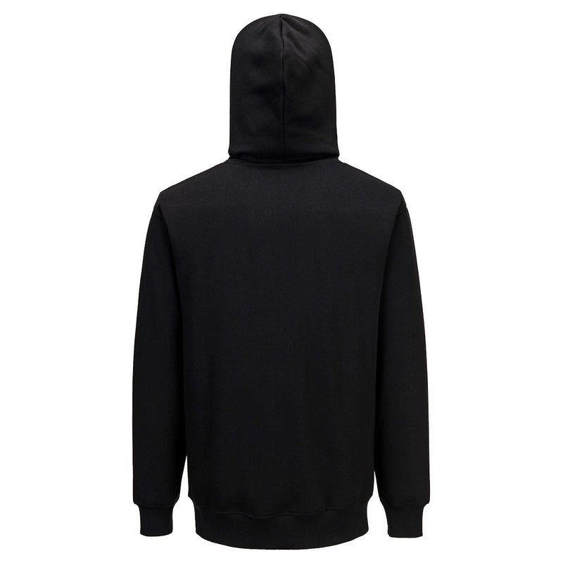 Chargez l'image dans la visionneuse de la galerie, ES302 - ES1 Essential Sweatshirt à Capuche, Noir, vue de dos # Couleur_Noir
