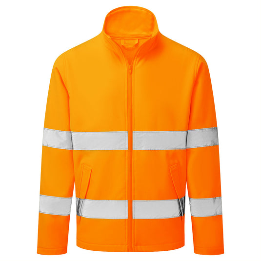 ES428 - ES1 Essential Veste Softshell Haute Visibilité (2L), Orange 