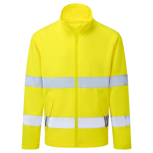 ES428 - ES1 Essential Veste Softshell Haute Visibilité (2L), Jaune 