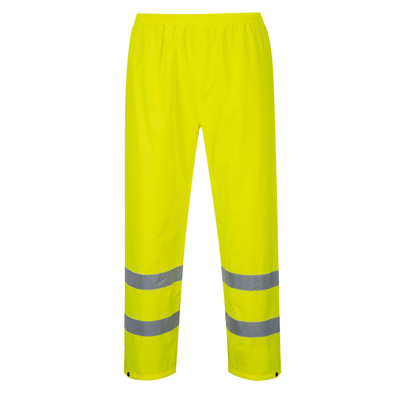 Chargez l'image dans la visionneuse de la galerie, ES441 - ES1 Essential Pantalon de Pluie Haute Visibilité, Jaune, vue de dos # Couleur_Jaune
