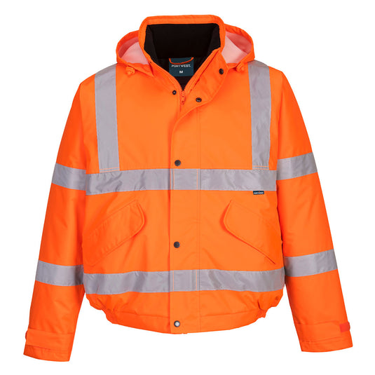 ES463 - ES1 Essential Veste Bomber Hivernale Haute Visibilité, Orange
