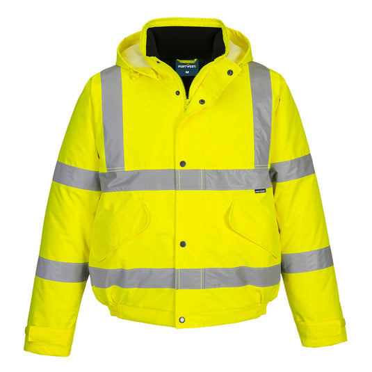 ES463 - ES1 Essential Veste Bomber Hivernale Haute Visibilité, Jaune 