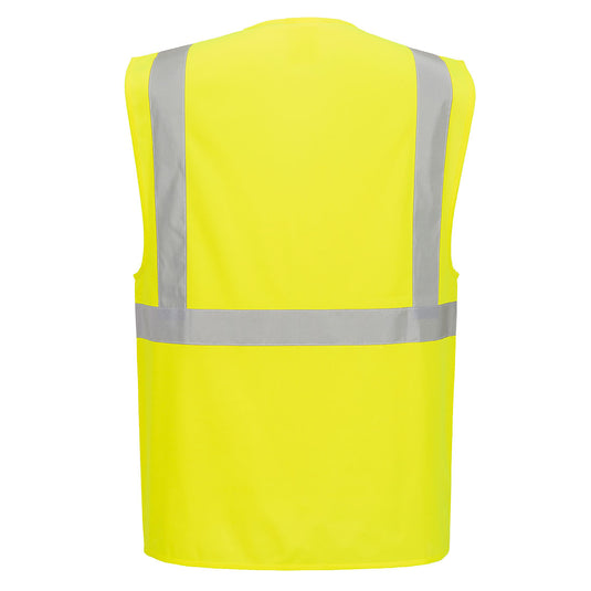 ES476 - ES1 Essential Gilet Exécutif Haute Visibilité, Jaune, vue de dos