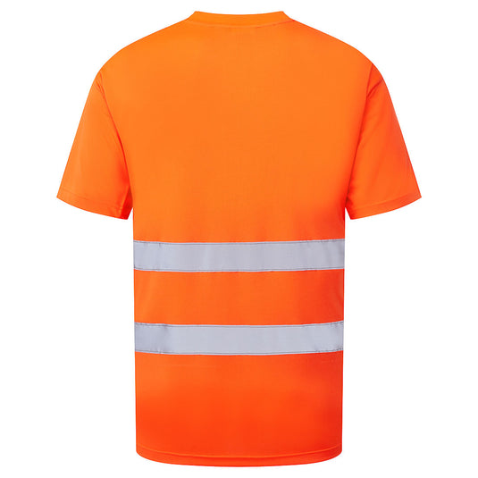ES478 - ES1 Essential T-shirt Haute Visibilité M/C, Orange, vue de dos 
