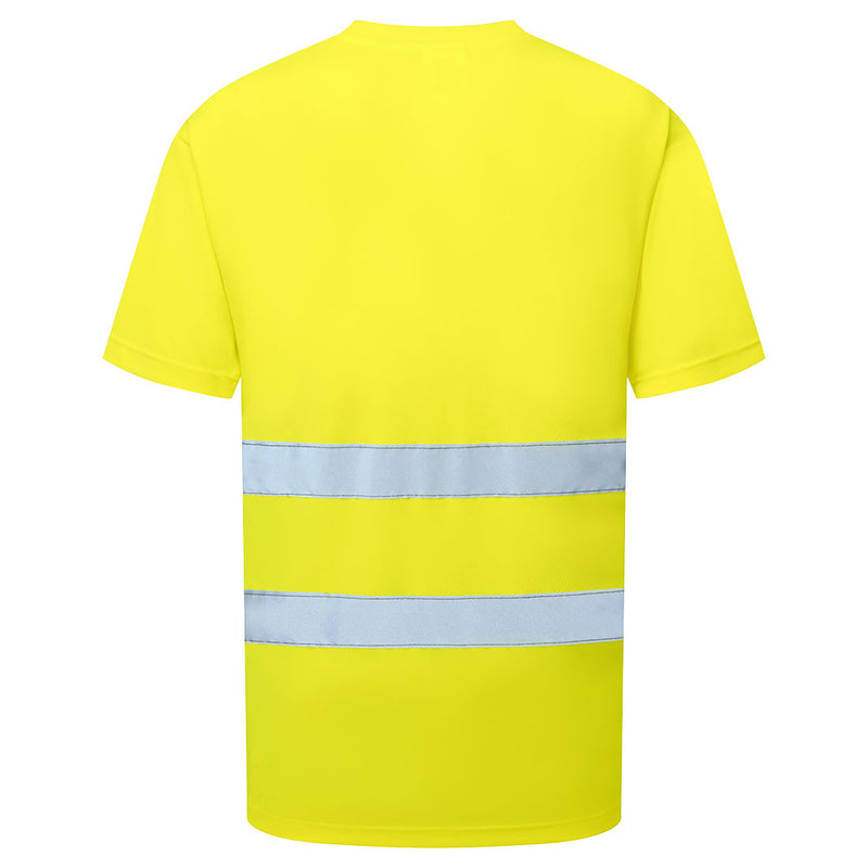 Chargez l'image dans la visionneuse de la galerie, ES478 - ES1 Essential T-shirt Haute Visibilité M/C, Jaune, vue de dos # Couleur_Jaune
