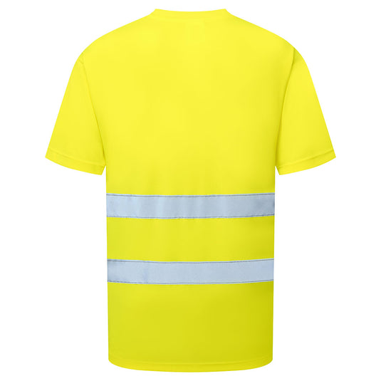 ES478 - ES1 Essential T-shirt Haute Visibilité M/C, Jaune, vue de dos