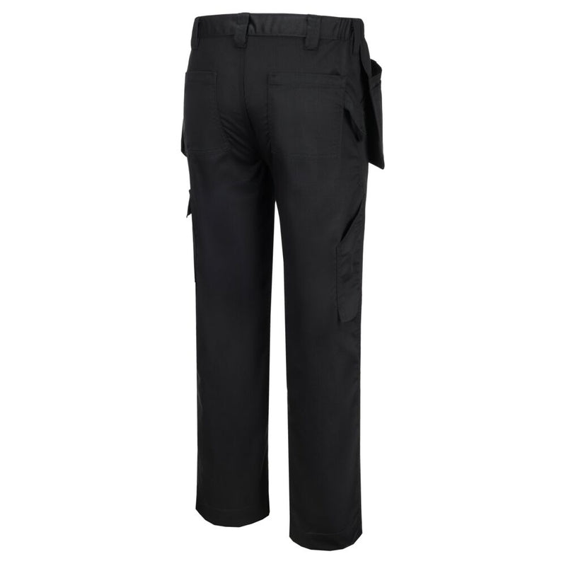 Chargez l'image dans la visionneuse de la galerie, ES720 - ES1 Essential Pantalon à Poches Holster, Noir, vue de dos # Couleur_Noir
