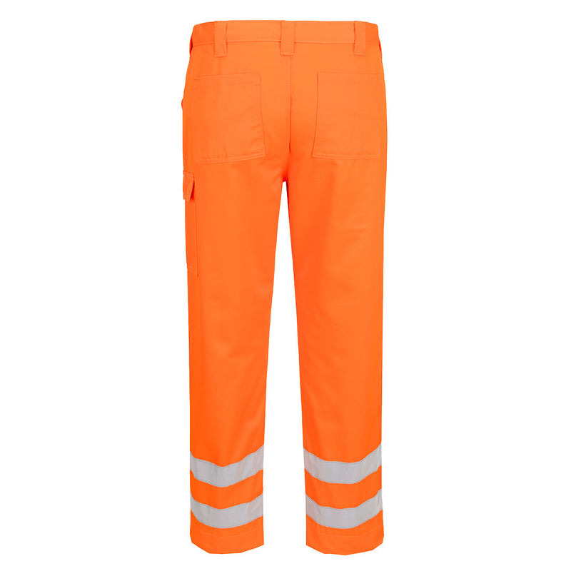 Chargez l'image dans la visionneuse de la galerie, EST46 - ES1 Essential Pantalon Combat Haute Visibilité, Orange, vue de dos # Couleur_Orange
