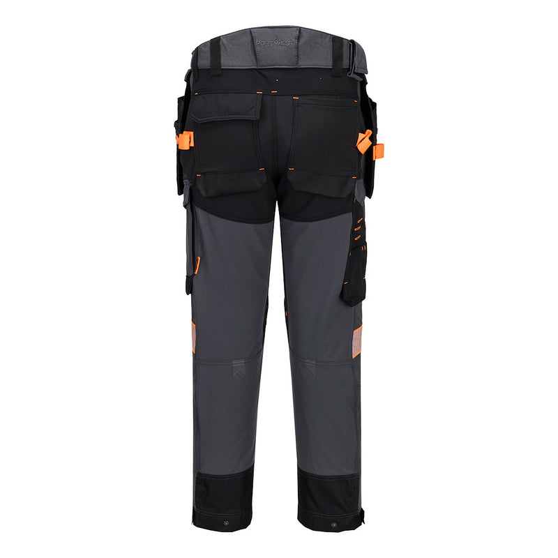 Chargez l'image dans la visionneuse de la galerie, EV440 - Pantalon de travail stretch Holster EV4, Gris Métal Tall, vue de dos # Couleur_Gris Métal Tall

