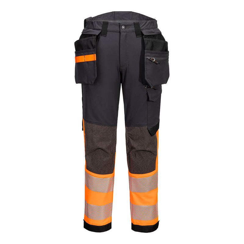 Chargez l'image dans la visionneuse de la galerie, EV442 - Pantalon Stretch EV4 Haute-Visibilité Classe 1 avec Poches flottantes Démontables, Or/Metal # Couleur_Or/Metal
