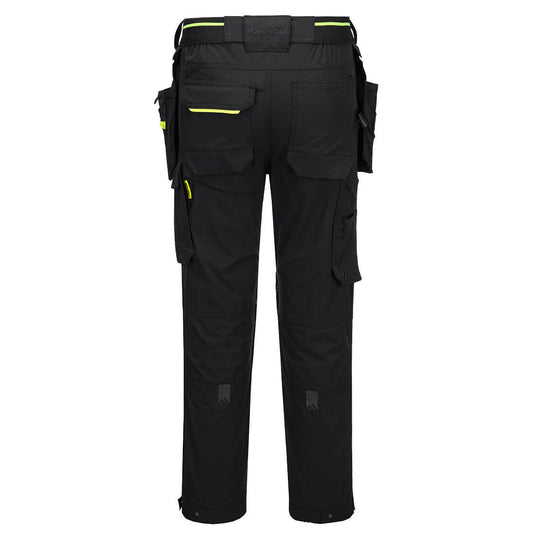 EV446 - Pantalon de travail stretch léger EV4 holsters amovibles, Noir, vue de dos