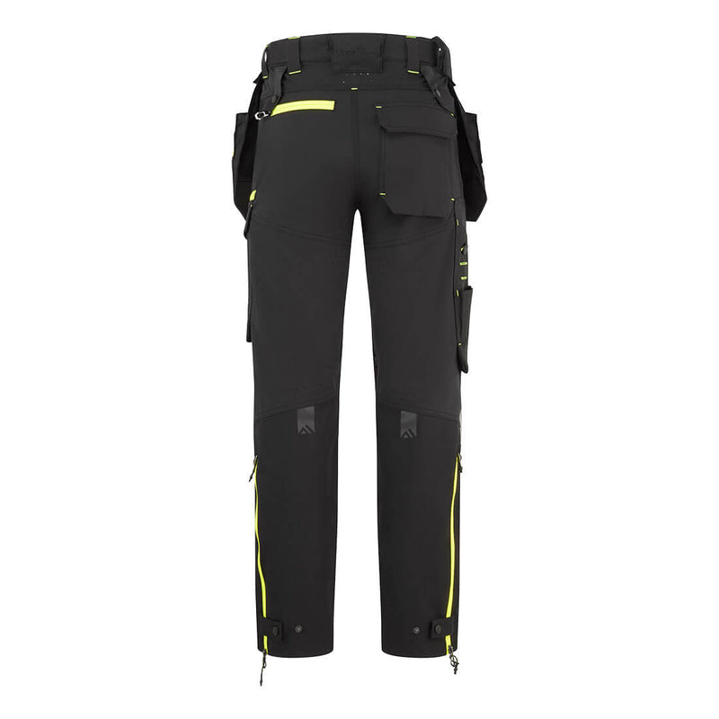 Chargez l'image dans la visionneuse de la galerie, EV447 - Pantalon déperlant holster EV4, Noir, vue de dos # Couleur_Noir
