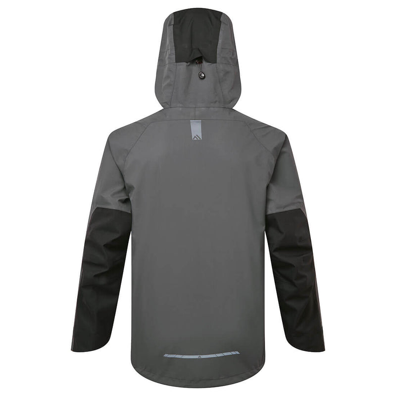 Chargez l'image dans la visionneuse de la galerie, EV460 - Veste de pluie EV4 Shell, Gris Métal, vue de dos # Couleur_Gris Métal
