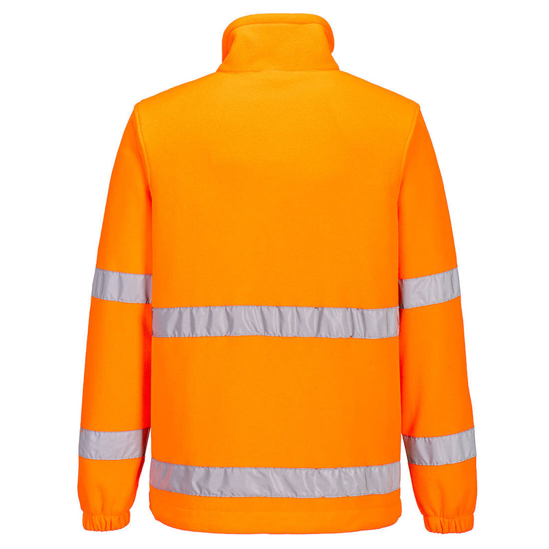 Chargez l'image dans la visionneuse de la galerie, F302 - Polaire 1/2 Zip HV, Orange, vue de dos # Couleur_Orange
