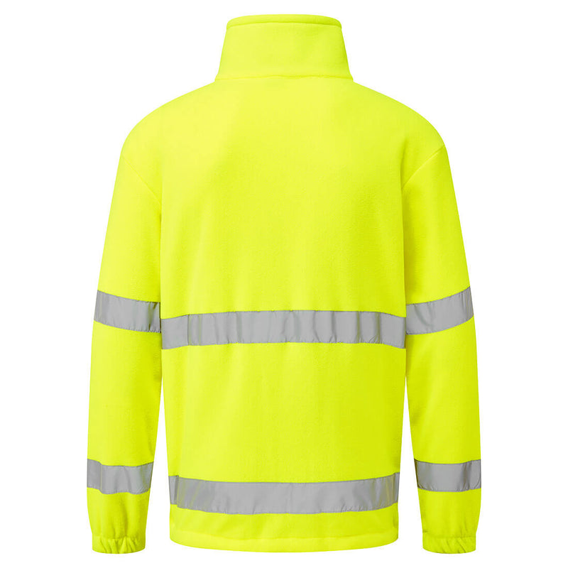 Chargez l'image dans la visionneuse de la galerie, F302 - Polaire 1/2 Zip HV, Jaune, vue de dos # Couleur_Jaune
