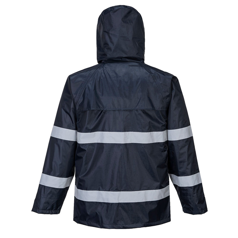 Chargez l'image dans la visionneuse de la galerie, F440 - Veste de pluie IONA Classic, Marine, vue de dos # Couleur_Marine
