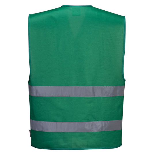 F474 - Gilet Iona, Vert bouteille, vue de dos