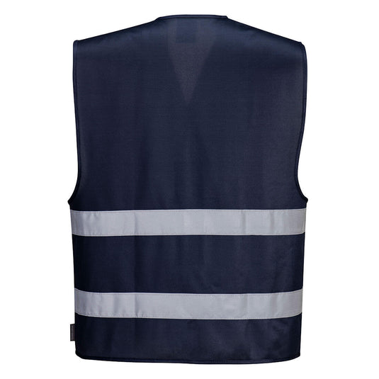 F474 - Gilet Iona, Marine, vue de dos
