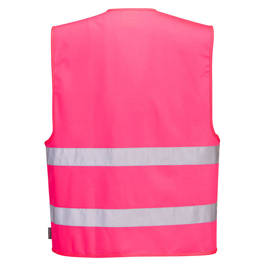 F474 - Gilet Iona, Rose, vue de dos