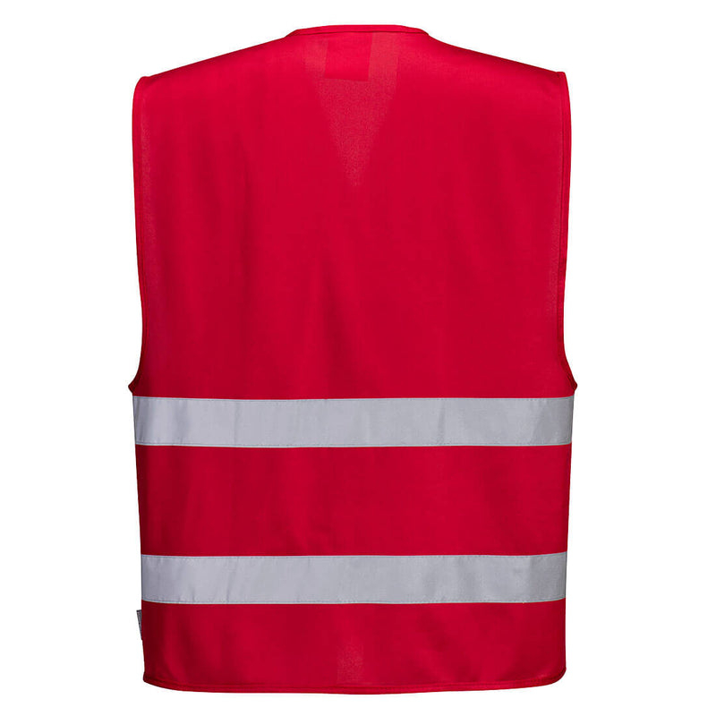 Chargez l'image dans la visionneuse de la galerie, F474 - Gilet Iona, Rouge, vue de dos # Couleur_Rouge
