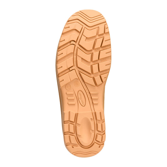 FD22 - Chaussure montante en cuir composite S3S HRO FO SC HI CI AN LG SR, Blé, vue de dos